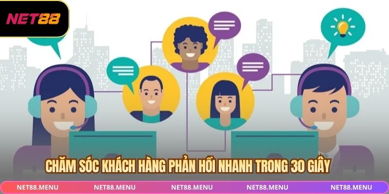 Chăm sóc khách hàng phản hồi nhanh trong 30 giây